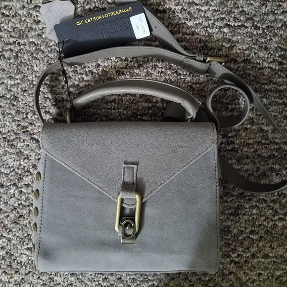 Nwt Suede Leather Crossbody Bag - Picture 2 of 5